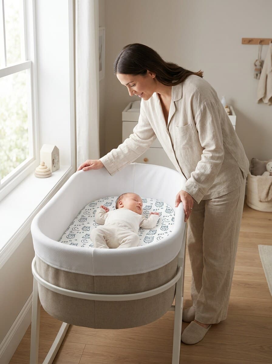 Bassinet by the window