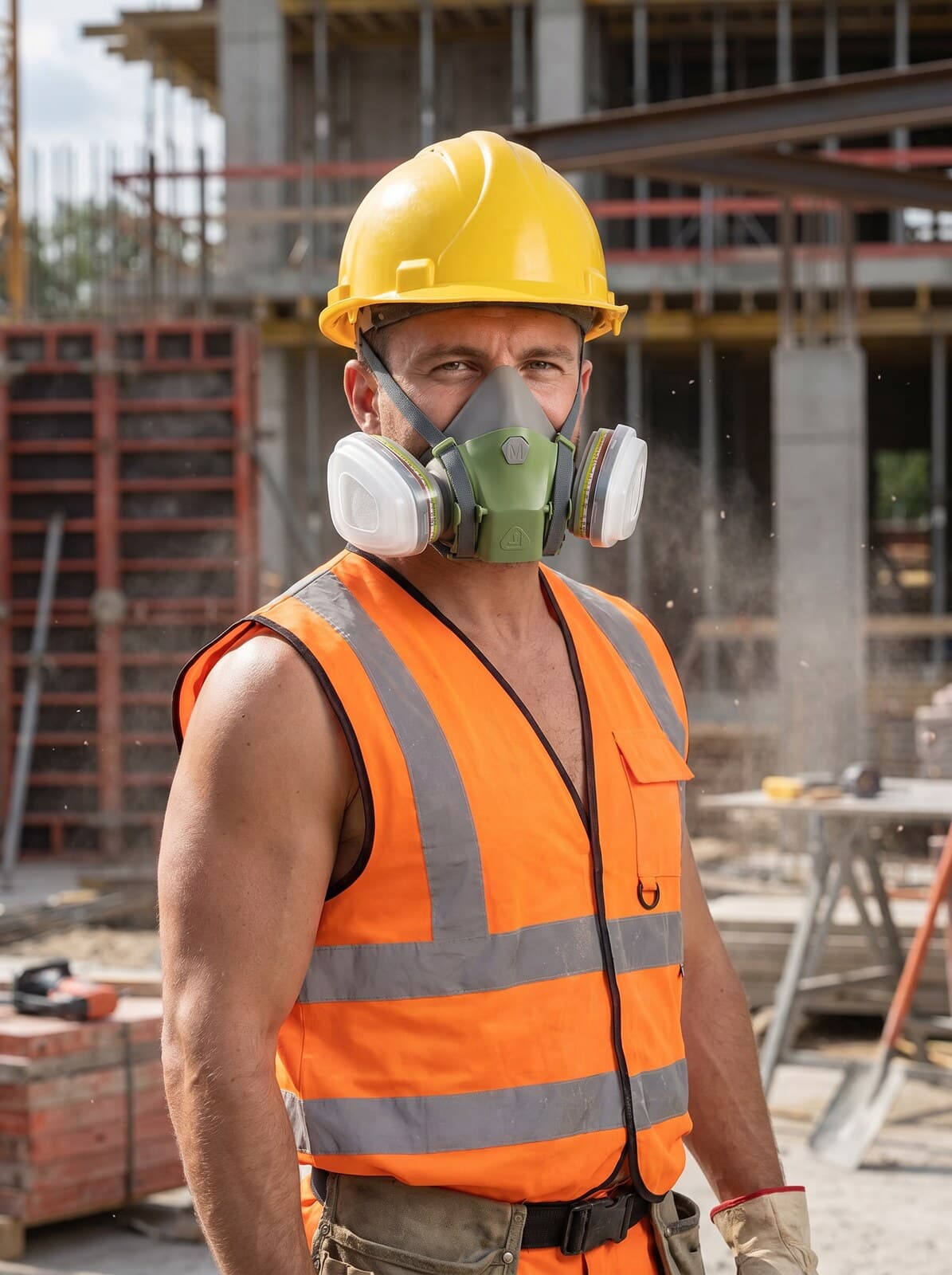 Welder in a hard hat
