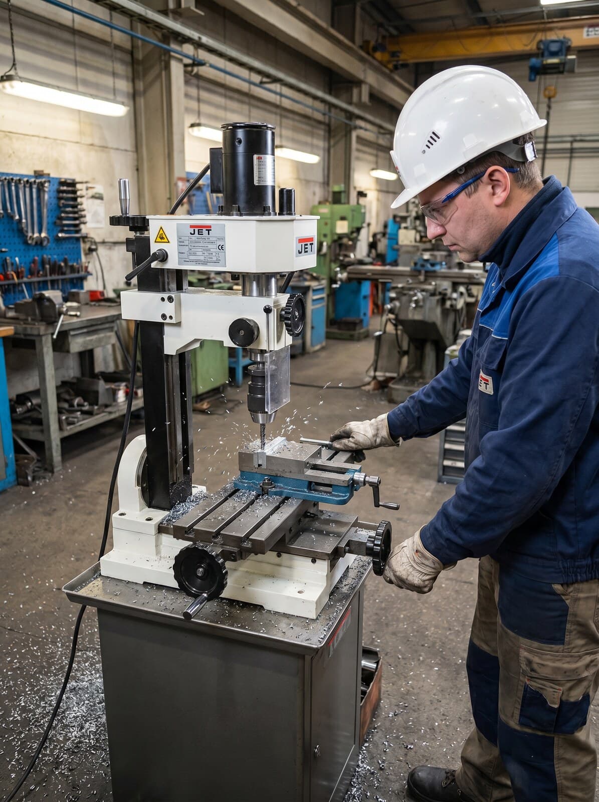 Machinist at work