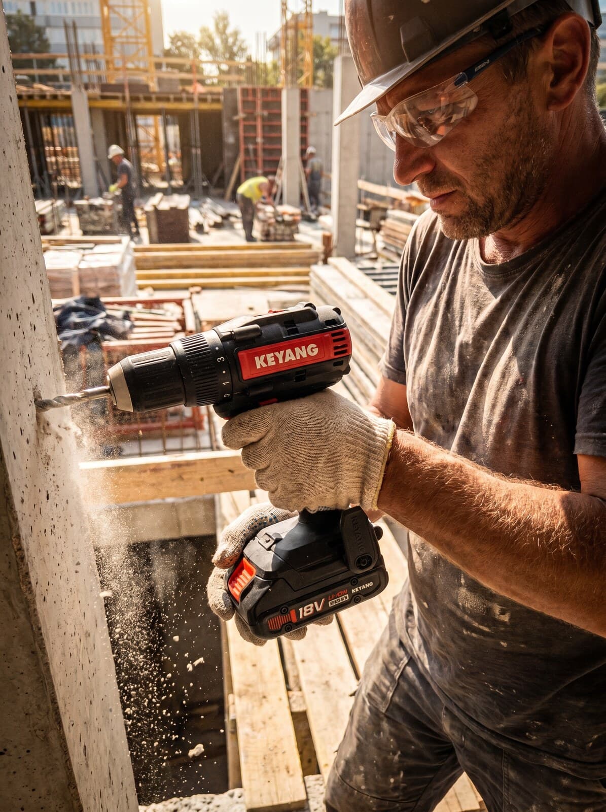 Drilling concrete